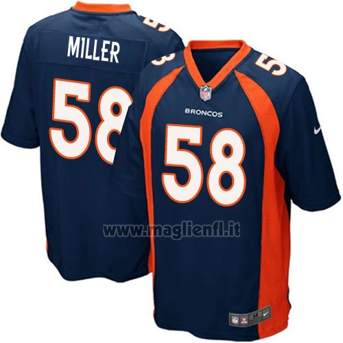 Maglia NFL Game Denver Broncos Miller Blu